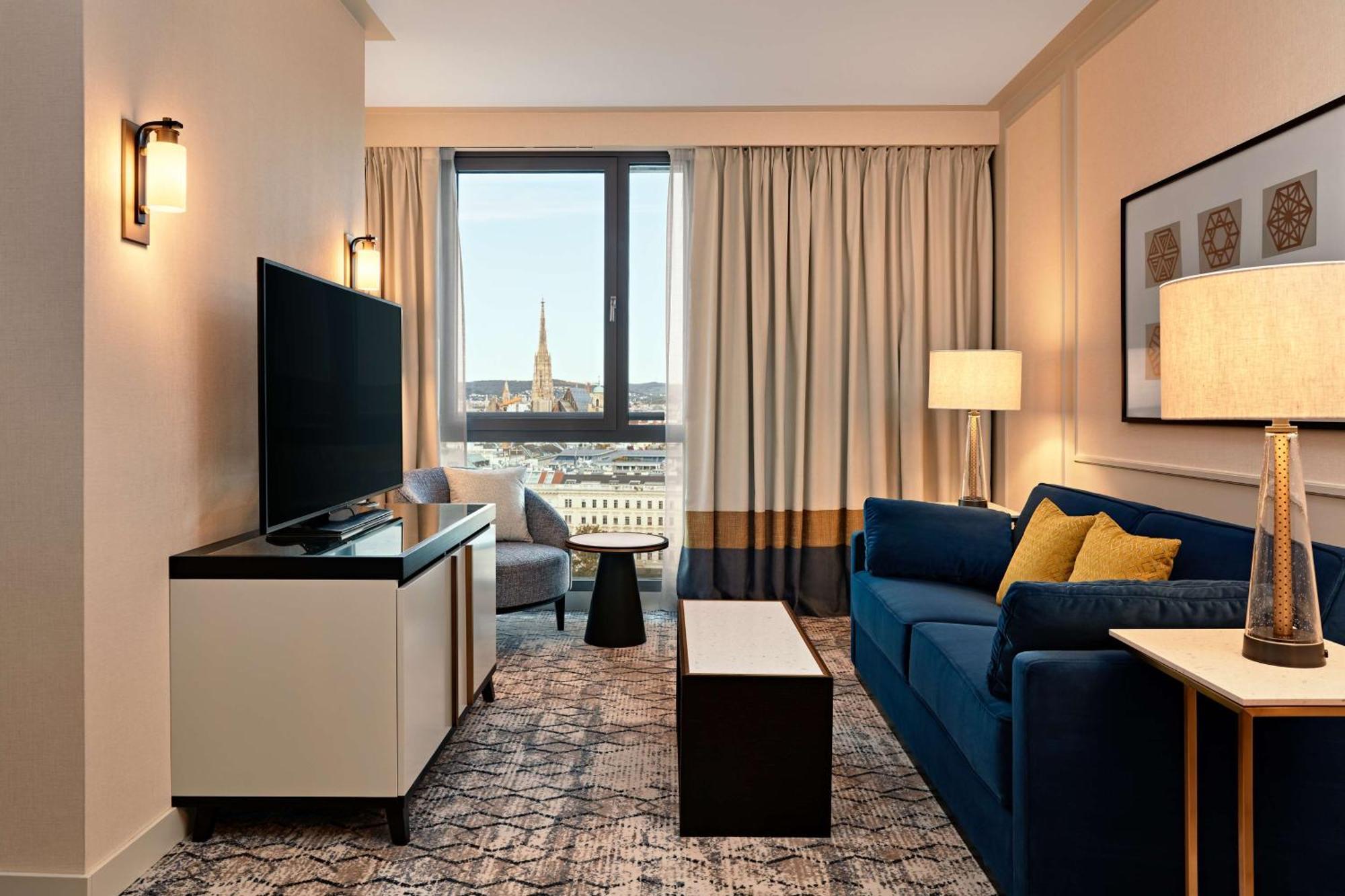 Hilton Vienna Park Hotel Exterior photo A living room at the hotel